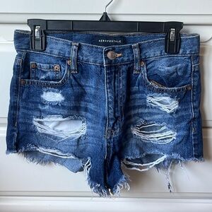 Aéropostale High Rise Jean Shorts